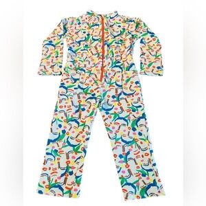 Nordstrom by Cristina Martinez Kids Colorful Face Patterned Onsie Size 6